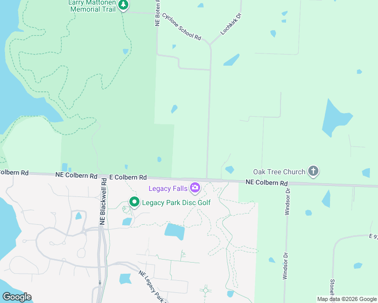 map of restaurants, bars, coffee shops, grocery stores, and more near 9312 Cyclone School Road in Lee's Summit