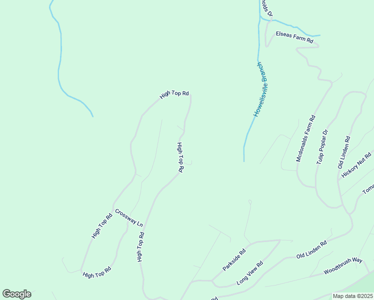 map of restaurants, bars, coffee shops, grocery stores, and more near 1044 High Top Road in Linden