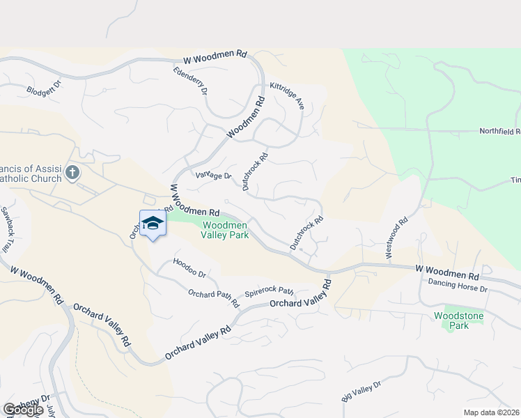 map of restaurants, bars, coffee shops, grocery stores, and more near 195 Edgerton Court in Colorado Springs