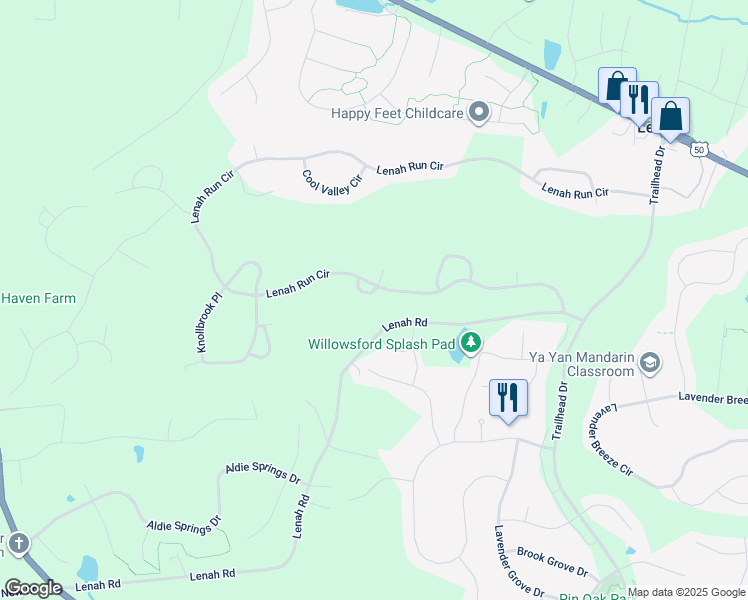 map of restaurants, bars, coffee shops, grocery stores, and more near 40783 Rolling Field Lane in Aldie
