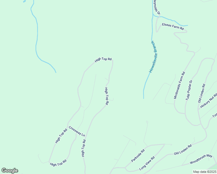 map of restaurants, bars, coffee shops, grocery stores, and more near 1080 High Top Road in Linden