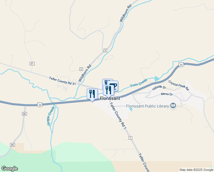 map of restaurants, bars, coffee shops, grocery stores, and more near 93 Costello Avenue in Florissant