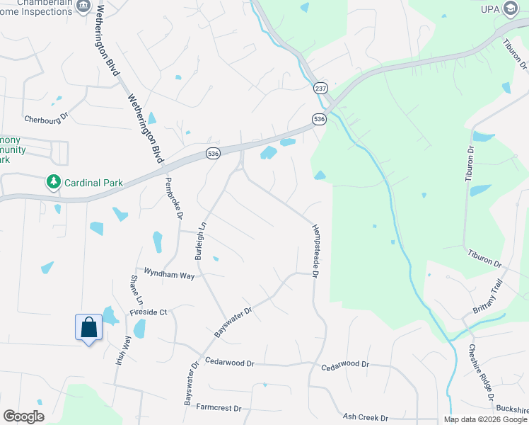 map of restaurants, bars, coffee shops, grocery stores, and more near 10100 Brandsteade Court in Union