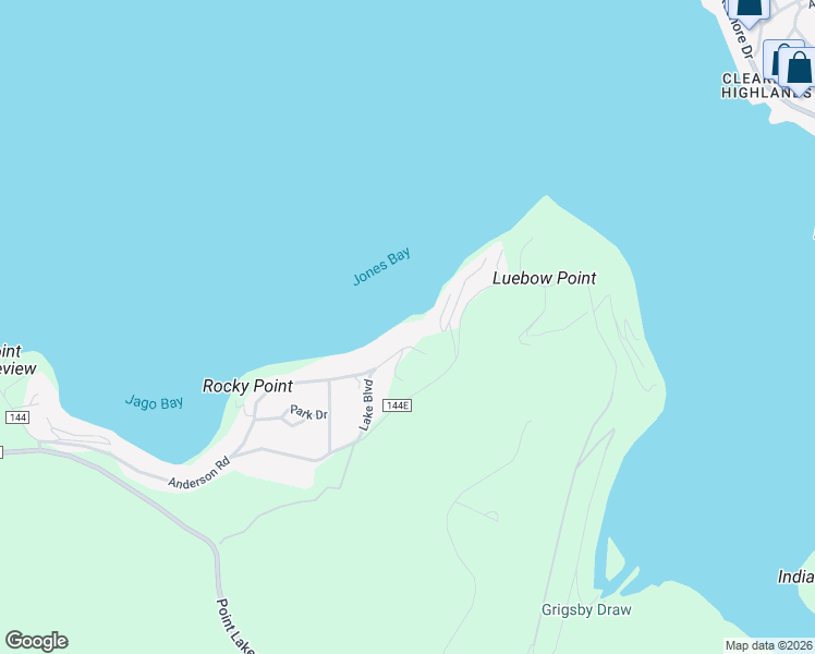 map of restaurants, bars, coffee shops, grocery stores, and more near 5191 Lake Boulevard in Lower Lake