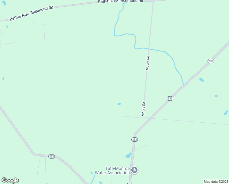 map of restaurants, bars, coffee shops, grocery stores, and more near 2411 Moore Road in Bethel