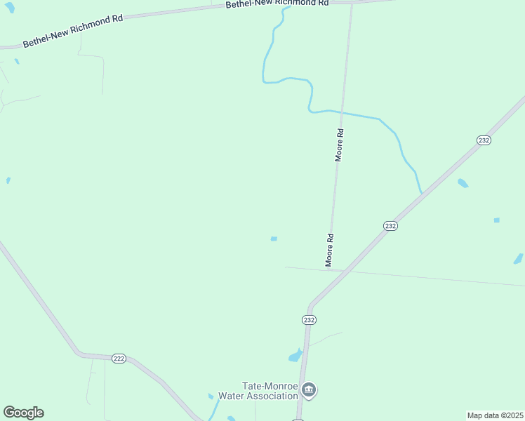map of restaurants, bars, coffee shops, grocery stores, and more near 2411 Moore Road in Bethel