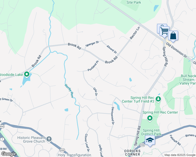 map of restaurants, bars, coffee shops, grocery stores, and more near 1211 Vinita Lane in McLean