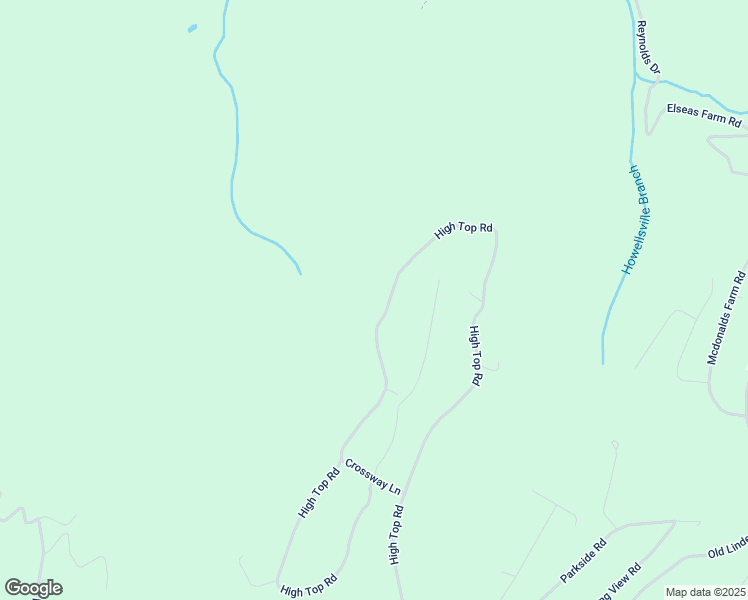 map of restaurants, bars, coffee shops, grocery stores, and more near 954 High Top Road in Shenandoah Farms