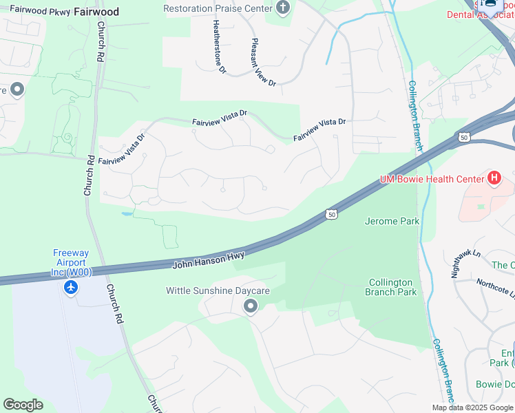 map of restaurants, bars, coffee shops, grocery stores, and more near 14112 Alfalfa Field Court in Bowie