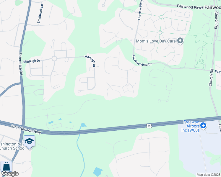 map of restaurants, bars, coffee shops, grocery stores, and more near 4217 Quanders Promise Drive in Bowie