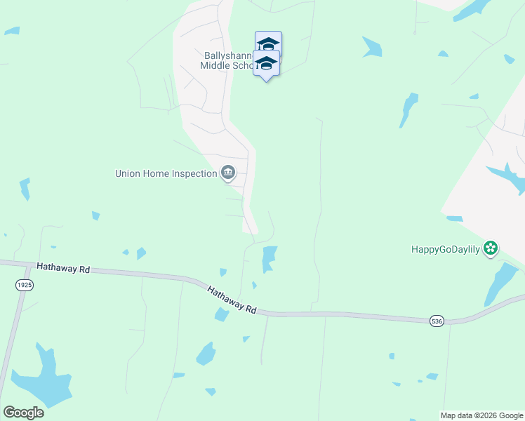 map of restaurants, bars, coffee shops, grocery stores, and more near 2546 Hathaway Road in Union