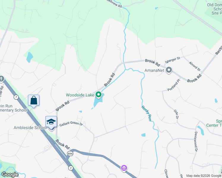 map of restaurants, bars, coffee shops, grocery stores, and more near 8751 Brook Road in McLean