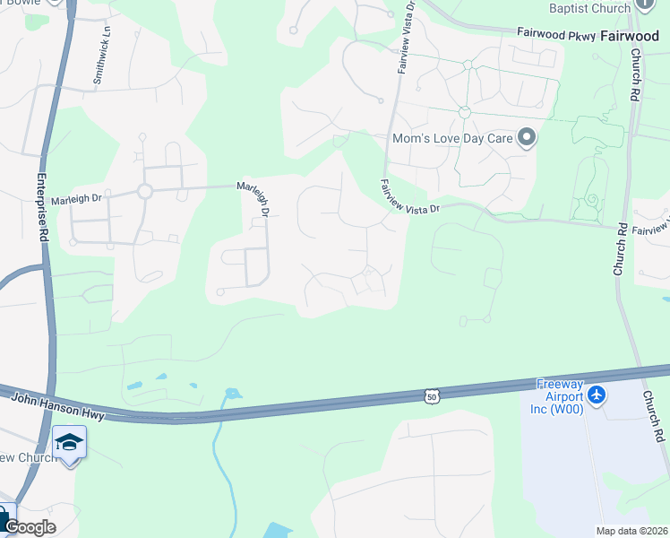map of restaurants, bars, coffee shops, grocery stores, and more near 4308 Quanders Promise Drive in Bowie