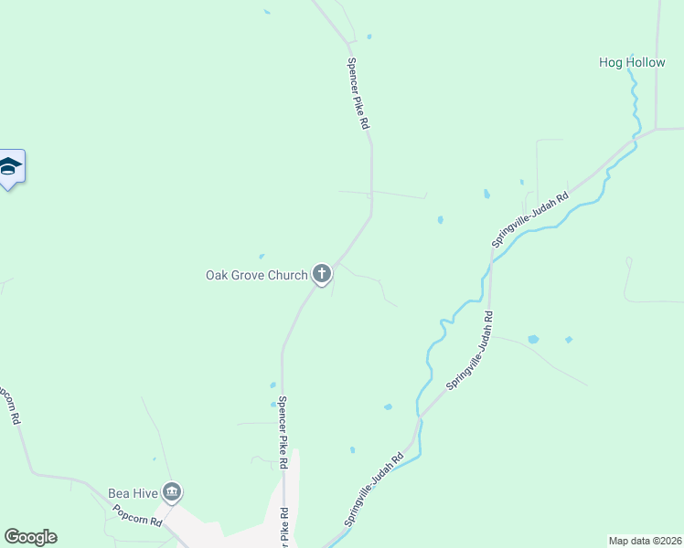 map of restaurants, bars, coffee shops, grocery stores, and more near 932 Spencer Pike Rd in Lawrence