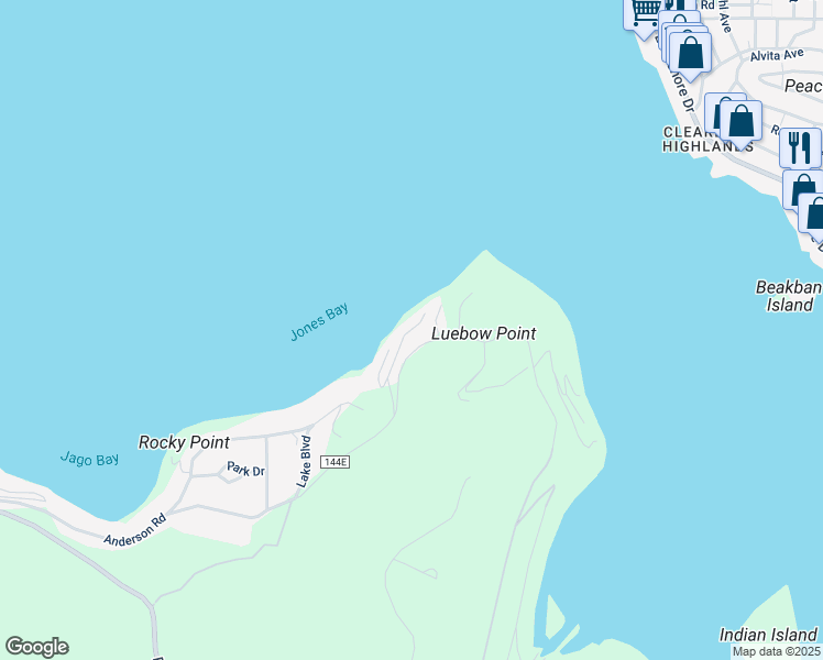 map of restaurants, bars, coffee shops, grocery stores, and more near 13624 Anderson Road in Lower Lake