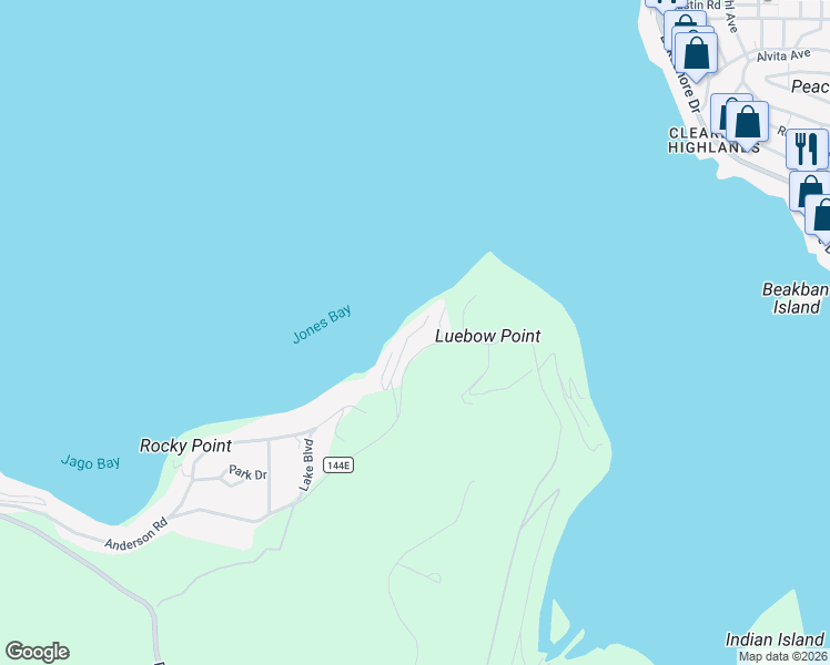 map of restaurants, bars, coffee shops, grocery stores, and more near 13629 Anderson Road in Lower Lake