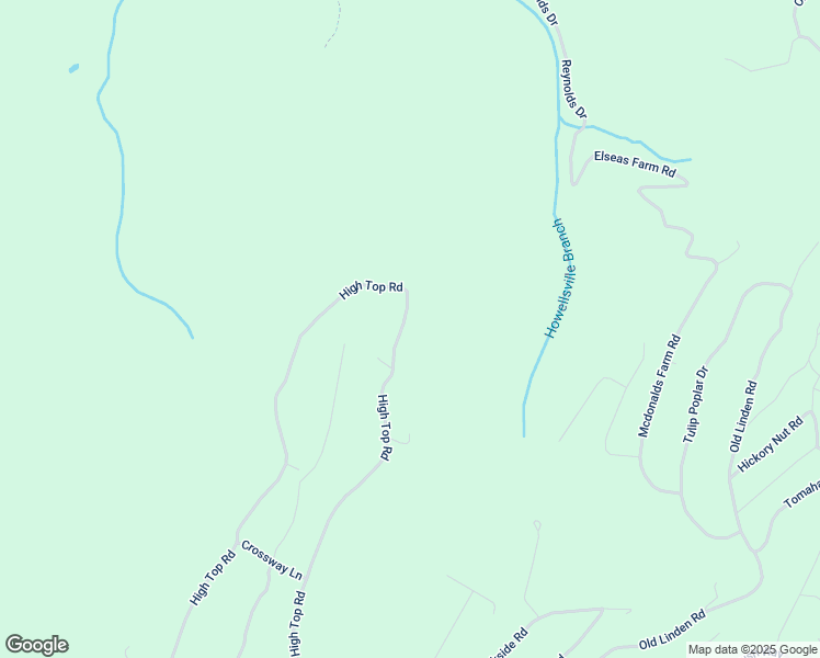 map of restaurants, bars, coffee shops, grocery stores, and more near 1226 High Top Road in Shenandoah Farms