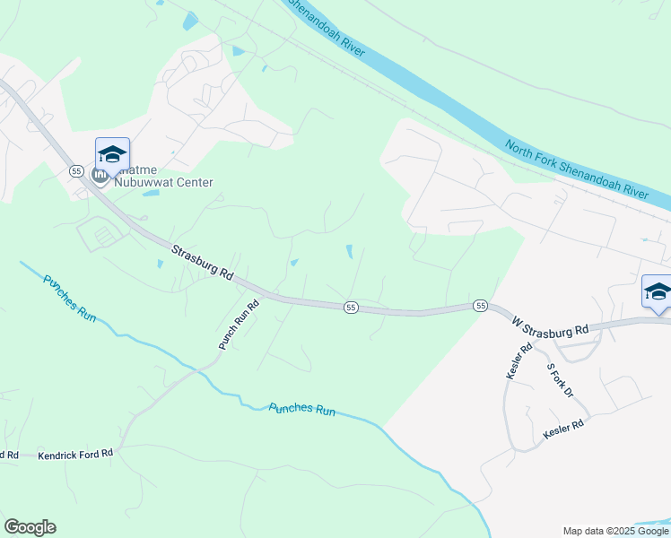 map of restaurants, bars, coffee shops, grocery stores, and more near 920 Strasburg Road in Front Royal