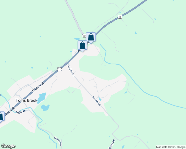 map of restaurants, bars, coffee shops, grocery stores, and more near 10 Lambert Lane in Toms Brook
