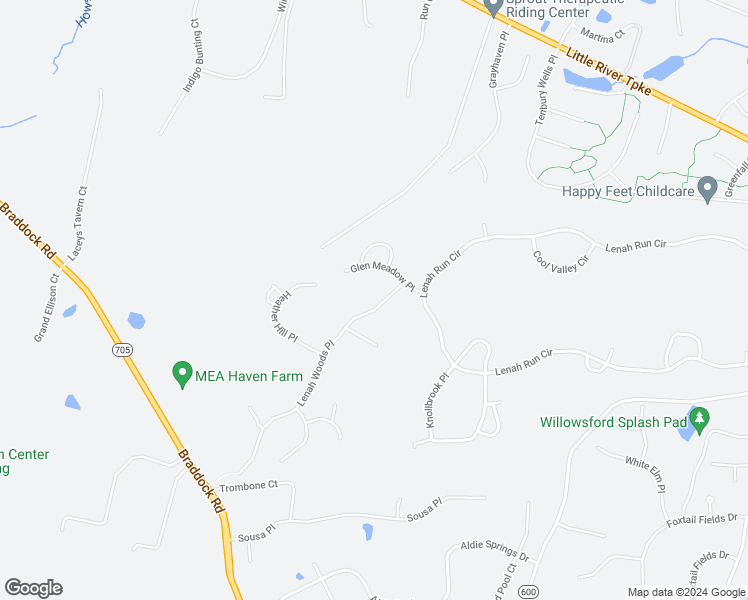 map of restaurants, bars, coffee shops, grocery stores, and more near 24127 Lenah Woods Place in Aldie
