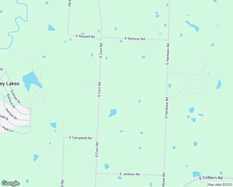 map of restaurants, bars, coffee shops, grocery stores, and more near 8925 South Corn Road in Oak Grove