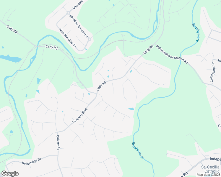 map of restaurants, bars, coffee shops, grocery stores, and more near 10346 Petersburg Court in Independence