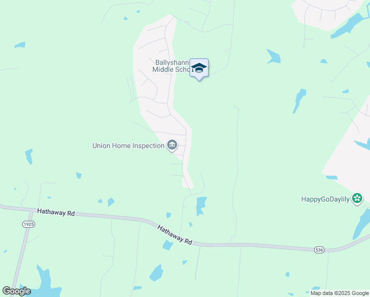 map of restaurants, bars, coffee shops, grocery stores, and more near 2444 Hathaway Road in Union