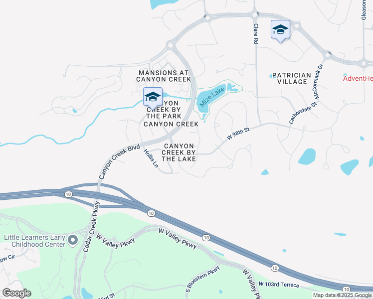 map of restaurants, bars, coffee shops, grocery stores, and more near 25213 West 97th Place in Lenexa