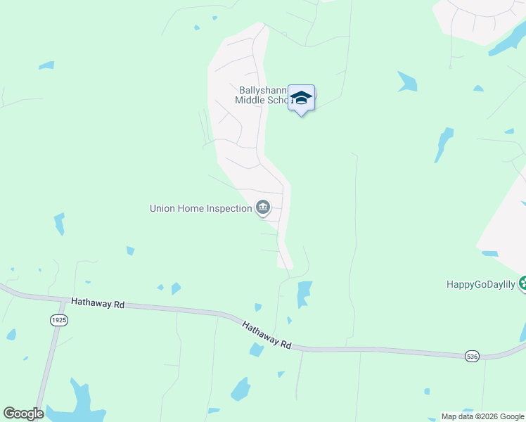 map of restaurants, bars, coffee shops, grocery stores, and more near 2444 Hathaway Road in Union