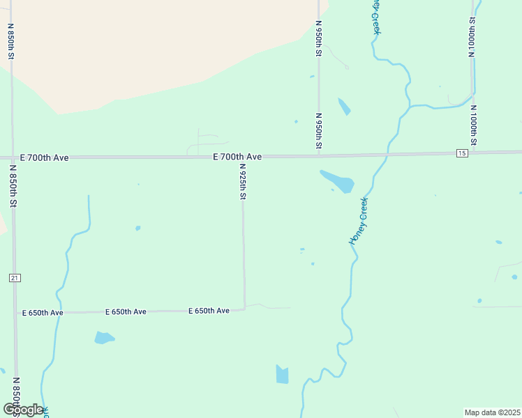 map of restaurants, bars, coffee shops, grocery stores, and more near 6829 North 925th Street in Robinson
