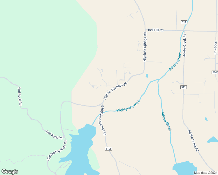 map of restaurants, bars, coffee shops, grocery stores, and more near 7220 Highland Springs Road in Lakeport