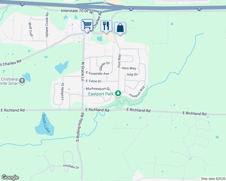 map of restaurants, bars, coffee shops, grocery stores, and more near 5624 Younger Drive in Columbia
