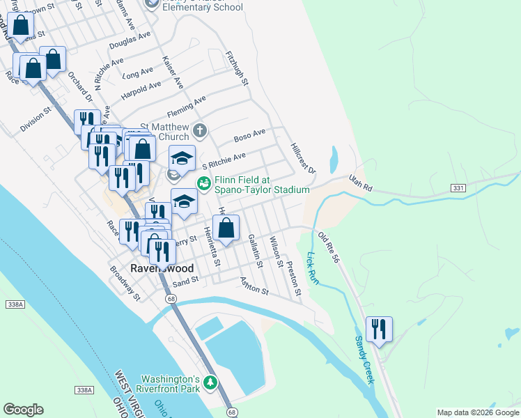 map of restaurants, bars, coffee shops, grocery stores, and more near 209-211 Wilson St in Ravenswood