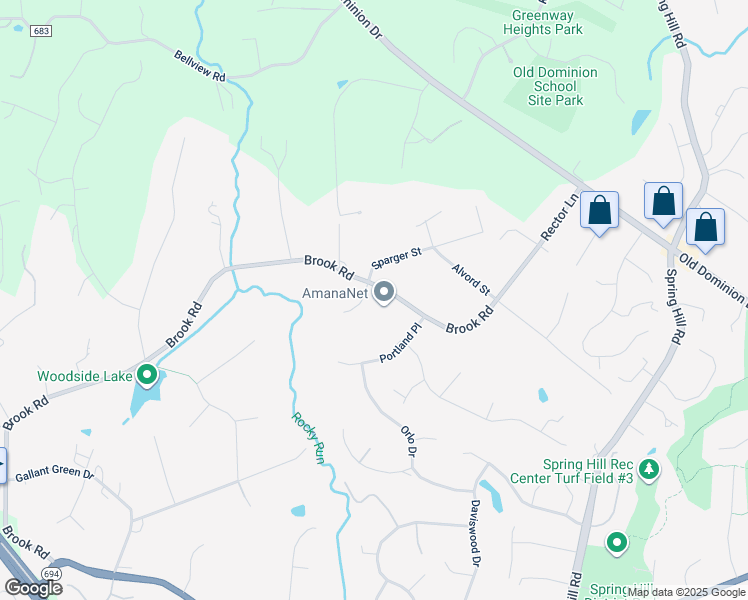 map of restaurants, bars, coffee shops, grocery stores, and more near 8463 Brook Road in McLean