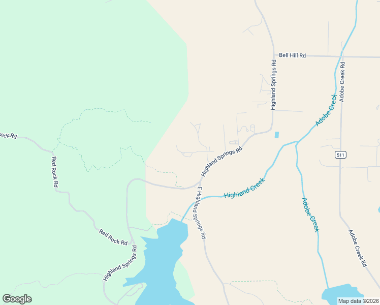 map of restaurants, bars, coffee shops, grocery stores, and more near 7235 Highland Springs Road in Lakeport