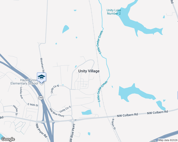 map of restaurants, bars, coffee shops, grocery stores, and more near in Unity Village