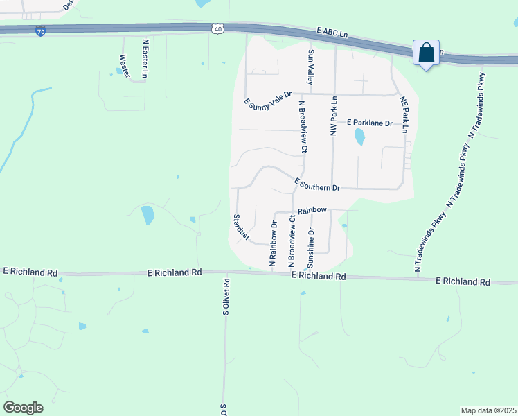 map of restaurants, bars, coffee shops, grocery stores, and more near 340 North Sunnyside Court in Columbia