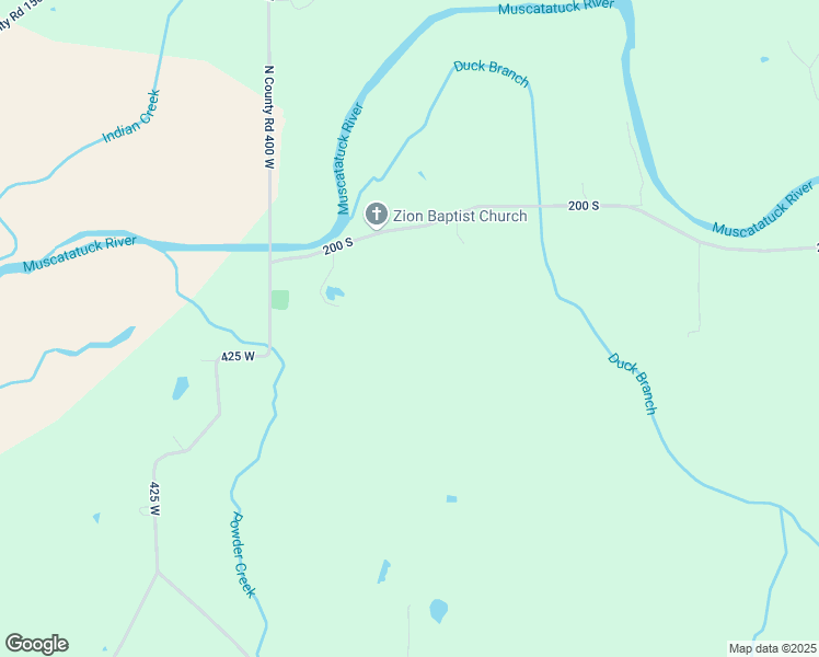 map of restaurants, bars, coffee shops, grocery stores, and more near 3640 200 South in North Vernon