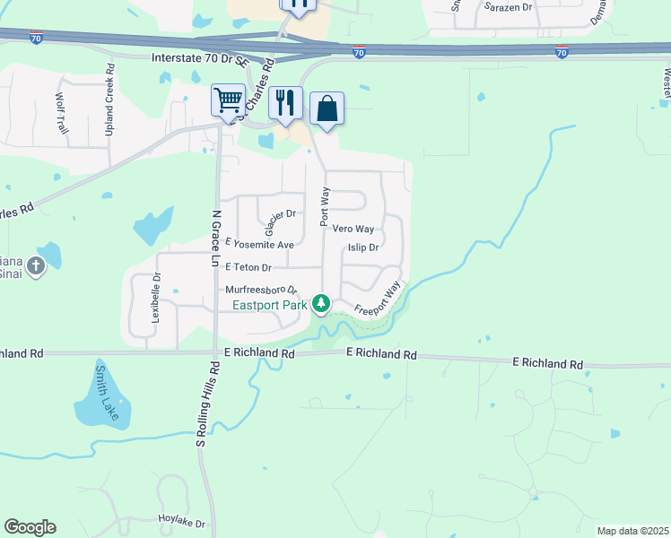 map of restaurants, bars, coffee shops, grocery stores, and more near 111 Ulster Drive in Columbia