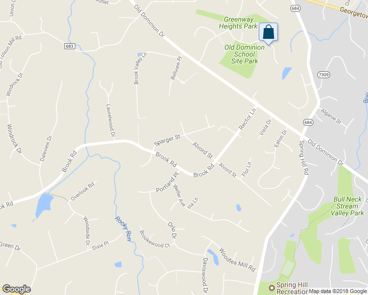 map of restaurants, bars, coffee shops, grocery stores, and more near 8359 Alvord Street in McLean