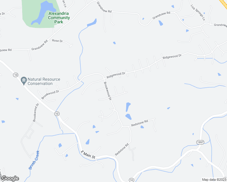 map of restaurants, bars, coffee shops, grocery stores, and more near 5 Driftwood Court in Alexandria