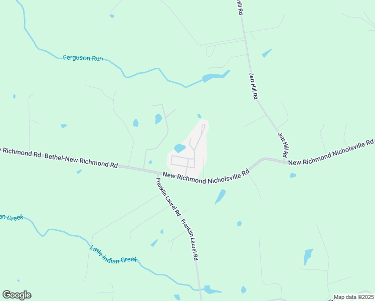 map of restaurants, bars, coffee shops, grocery stores, and more near 1560 Bethel-New Richmond Road in New Richmond