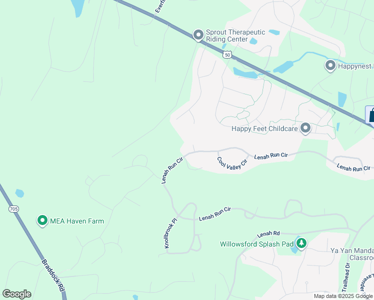 map of restaurants, bars, coffee shops, grocery stores, and more near 40630 Lenah Run Circle in Aldie