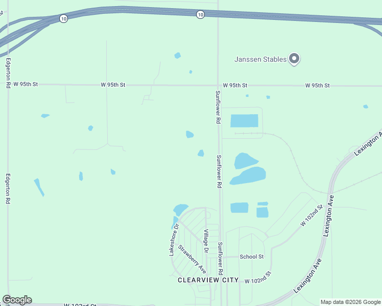map of restaurants, bars, coffee shops, grocery stores, and more near 9730 Sunflower Road in De Soto