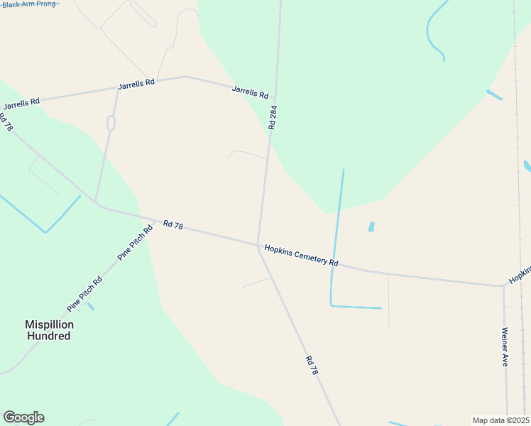 map of restaurants, bars, coffee shops, grocery stores, and more near 1540 Little Mastens Corner Road in Harrington