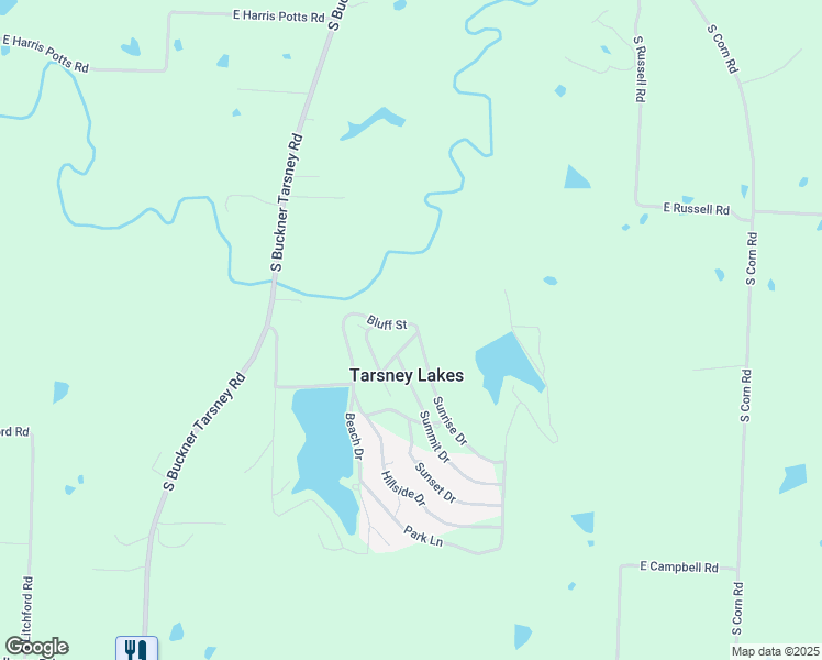 map of restaurants, bars, coffee shops, grocery stores, and more near 1527 Sunrise Drive in Oak Grove