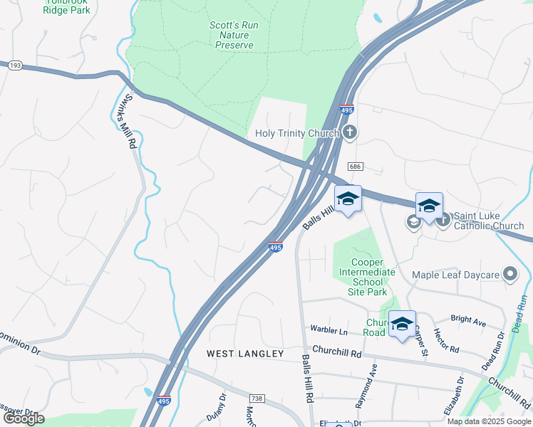 map of restaurants, bars, coffee shops, grocery stores, and more near 910 Helga Place in McLean