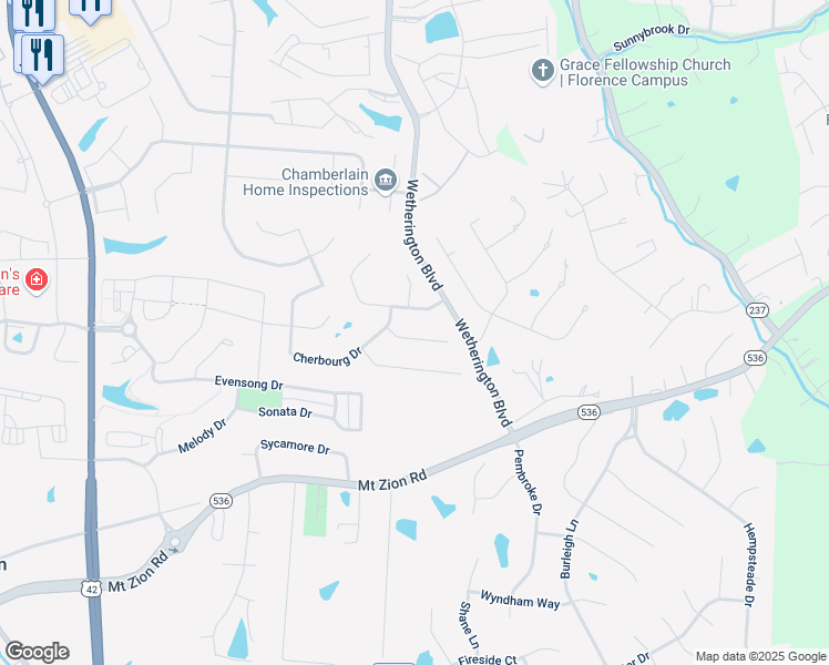 map of restaurants, bars, coffee shops, grocery stores, and more near 1214 Napa Ridge Court in Union