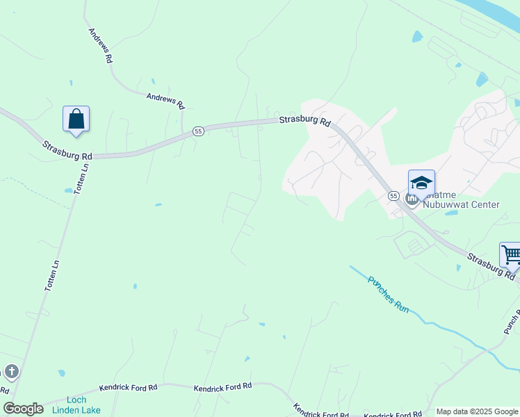 map of restaurants, bars, coffee shops, grocery stores, and more near 279 Poe Drive in Front Royal