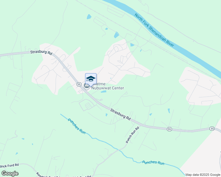map of restaurants, bars, coffee shops, grocery stores, and more near 148 Homestead Drive in Front Royal